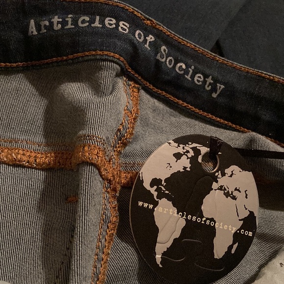 HP🎉• Articles of Society Denim Jeans Raw Ankle Women Pant - Picture 6 of 11